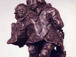 "PIETAS", opera in bronzo con fusione a cera persa (dedicata al "mio" mantovano Virgilio).
