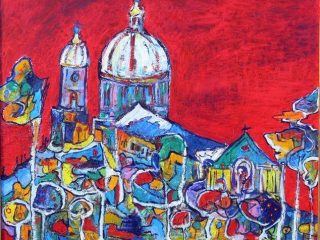 Duomo: olio  su  tavola 
            45  x 68