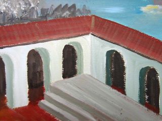 Corte di Pilato - olio su carta 35x20 2007