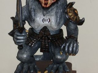 "WEREWOLF"
- Licantropo Tribale - 
Realizzato con argilla rossa di Montelupo (Toscana) e dipinto con acrilici da S. Marchesini (06/2005).