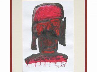 Il Faraone - 25x35cm - acrilico e inchiostro su carta torchon cotone 350g