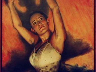 Ballerina, olio su tela, 72x110