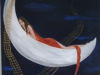 Abbracciata alla luna. 50/60 