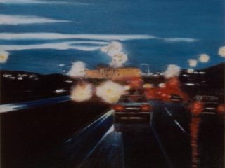 Tornando a casa, tec. mista su tela cm.40x50 - 2001