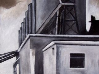 Paesaggio nr.6, olio su tela cm.27,5x22,5 - 2005
