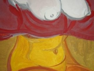 Ventre d'oro, 8-'06 acrilico su tela, cm 50 x 40 
