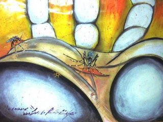 “La Zanzara”
oil on paper
70x100
2006
