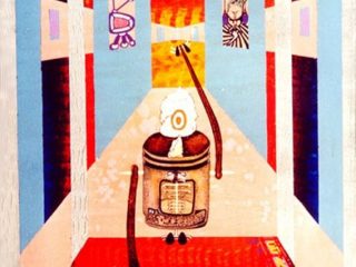 "Nature Mechanics"
Acrylic - ink - markers on canvas
80x60
1999
