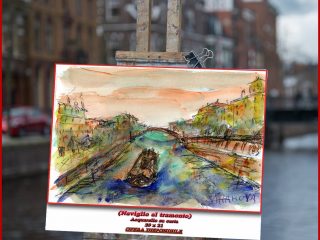 \\\"Naviglio al tramonto\\\" (Milano)
