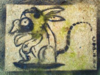 :: alphonse (stencil on wall version) ::