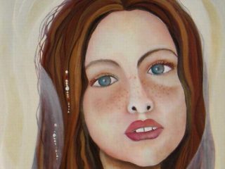 "giovane sposa-dettaglio"
olio su tela
50x60