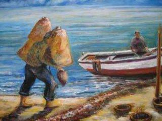 Cat.211 Pescatore con nasse