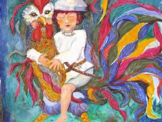 Cat.293 Bimbo con Gallo