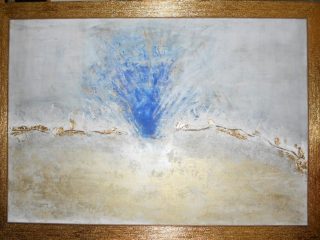 "Il mare all'improvviso"
acrilico foglia oro gessi su tela
mis.136x98