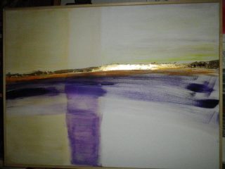 "Un attimo"
acrilico foglia oro su tela
mis. 82x62
