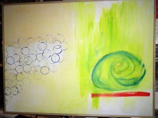 "La leggerezza dell'essere"
acrilico su tela
mis.82x62