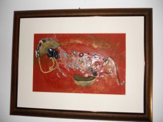 "Il riposo del guerriero"
tecnica mista
misura 45X60