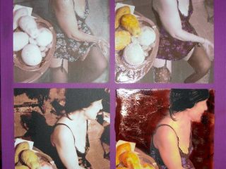 "le quattro stagioni" stampa foto su tela con interventi di acrilico resine polverimis.136x98