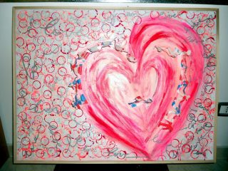 "Love" (2012)
acrilico e fluorescenze su tela mis.82x62