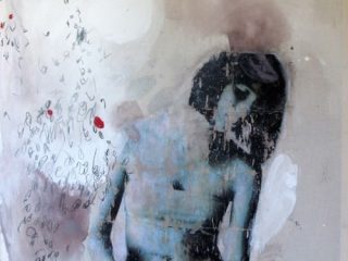 Ali, 2009, tecnica mista su tela, cm 100x100