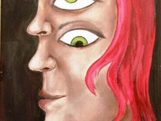 D.I.M. (Donna innaturalmente modificata)
ACRILICO SU MASONITE 30 X 50  2008