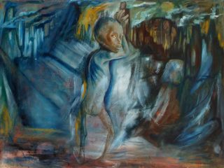NON SONO E.T  2007 Olio e Acrilico su tela cm 110x150 