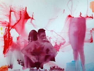 Una delle opere presenti in mostra 
Autore: Thomas Lange 
Titolo: Ultima Spiaggia 1
Tecnica: Olio su tela 
Dimensioni: 250x300 cm