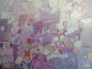 cromatico bianco
100x100 cm 2008
olio su tela