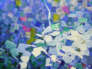 cromatico blu
olio su tela 100x120 cm 2009