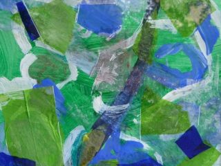 cromatico verde
tempera e carta velina su cartoncino
30x50 cm, 2009