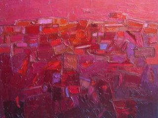 cromatico rosso
80x80 cm - 2008
olio su tela