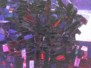 cromatico viola
100x100 cm 2008
olio su tela