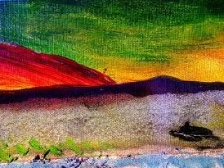 The purple hill