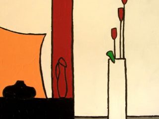 HUILE SUR TOILE . 90/ 90 .NOUVELLE COLLECTION 2008