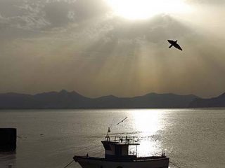 tramonto a mare