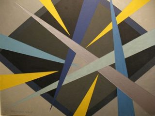 Un esempio della mia pittura e del mio mondo interiore. Tela 40 x 50, smalti inglesi,mano libera.