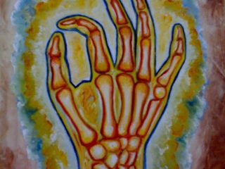 La mia mano che soffre
