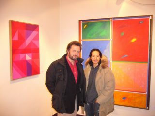 Felipe insieme all'artista italiano e  internazionale Graziano Marini