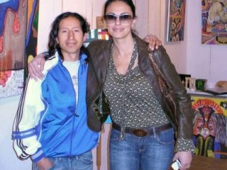 Felipe e l'Attrice italiana einternazionale Maria Grazia Cucinotta
