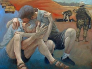 Guerra in Iraq(olio su compensato 60x80)