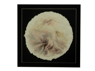 ...MIO PAESAGGIO...1998, tecnica mista su carta a mano - diam. cm 37 ca