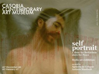 Invitation card for the exhibition in Casoria, Naples