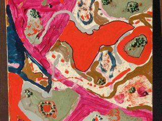 "Reversal Mind " Tecnica mista 40x40 su gres porcellanato con cristalli di quarzo