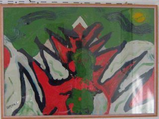 "Stress " Tecnica mista su masonite 50x70 