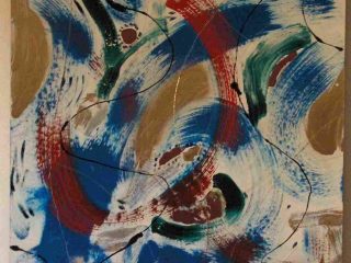 " Il Mare d' inverno " Tecnica mista 90x95 su masonite