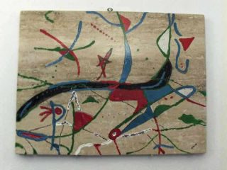 "Miro number Two"  Pittoscultura marmo travertino 60x80
Selezionata Mostra internazionale C/O Arte Citta Amica e premiazione  presso la GAM Torino