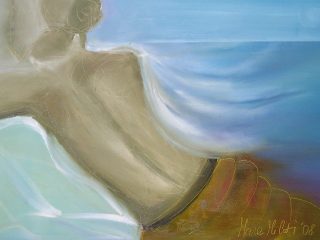 ninfa: quadro di mara militi in mostra a Gargnano Lago di Garda dal 15 al 22 giugno 2008