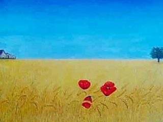 Op.n°1501,dim.cm.50x120,titolo:Campo di grano