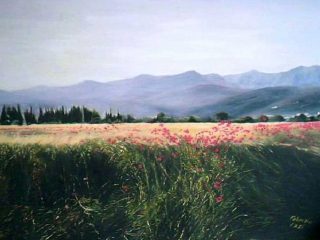Paesaggio
Olio su tela
Dedicato a  MARIA PEZZICA
