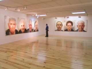 Veduta della mostra "Made in Torregar" presso il Centro Cultural de Ceutí,Spagna.Anno 2003.
 Olio su tavola 150 x 150 cm. ogni uno. 